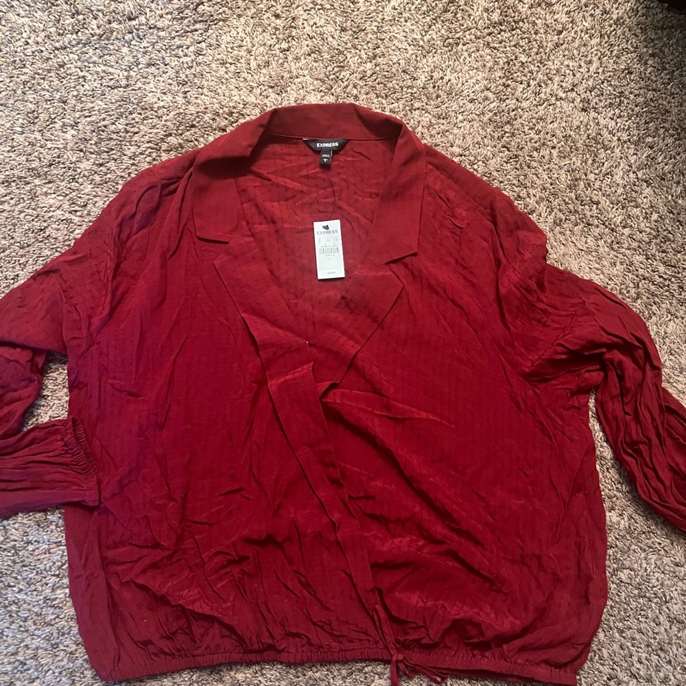 NWT Express Crimson Blouse